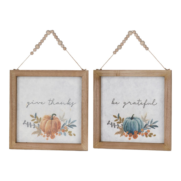 Pumpkin Frame (Set of 2) 11.75