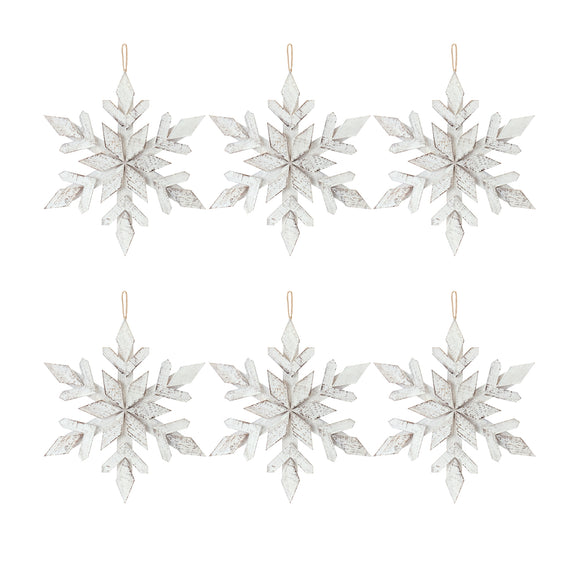 Snowflake Ornament (Set of 6) 17.5