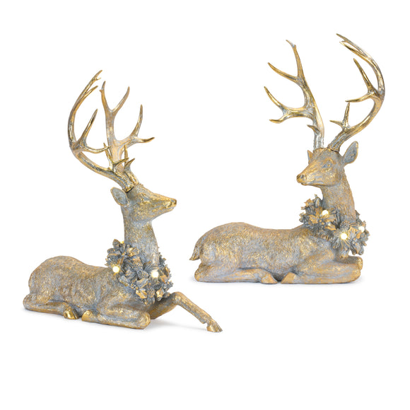 Deer w/LED Light (Set of 2) 21