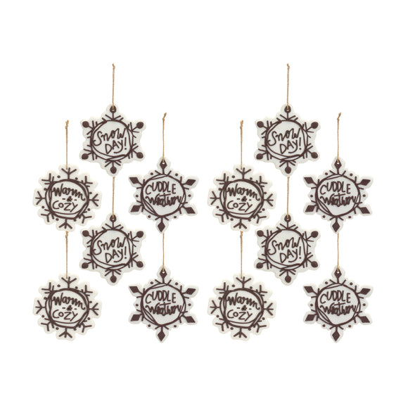 Snowflake Ornament (Set of 12) 4.25