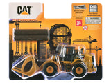 CAT Caterpillar 950M Wheel Loader Yellow with Log fork and Wood Log 1/64 Diecast Model by Diecast Master
