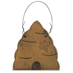 Wooden Beehive Ornament