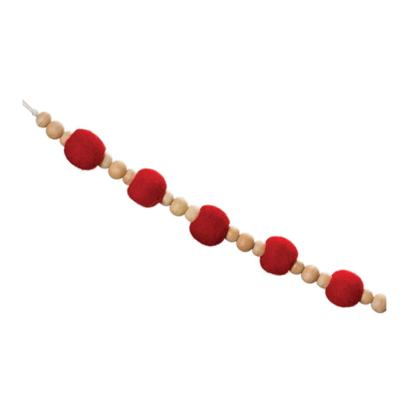 Bead Garland (Set of 2) 5.5'L Wood