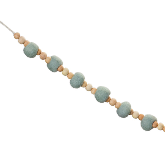 Bead Garland (Set of 2) 5.5'L Wood