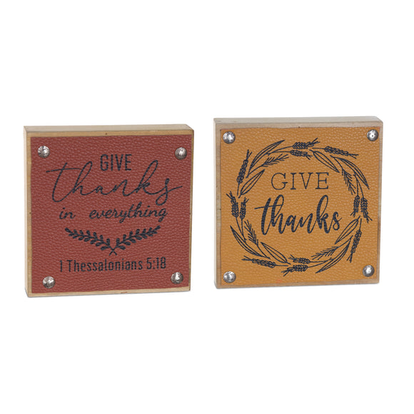 Give Thanks Sign (Set of 6) 5