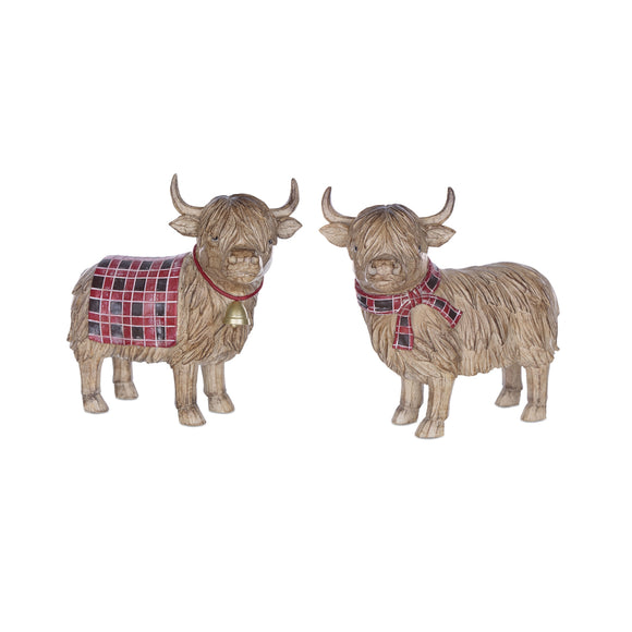 Highland Cow (Set of 2) 7.75