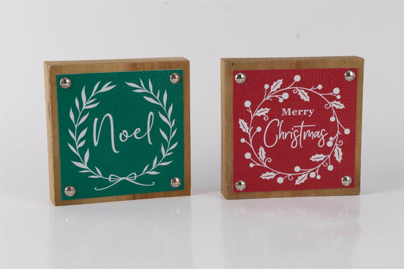 Merry Christmas and Noel Sign (Set of 6) 5