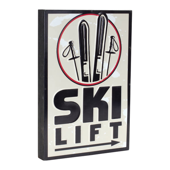 Ski Lift Sign 10.75