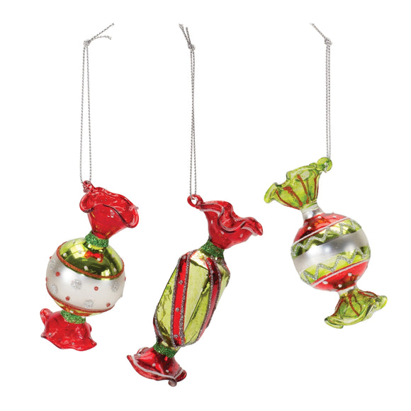 Candy Ornament (Set of 12) 3.25