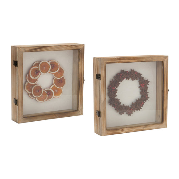 Fruit Wreath Shadow Box (Set of 2) 10