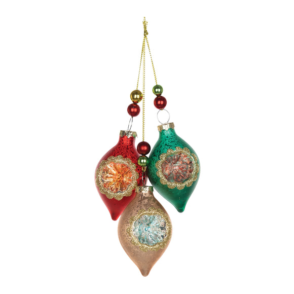 Triple Reflector Ornament (Set of 12) 10.5