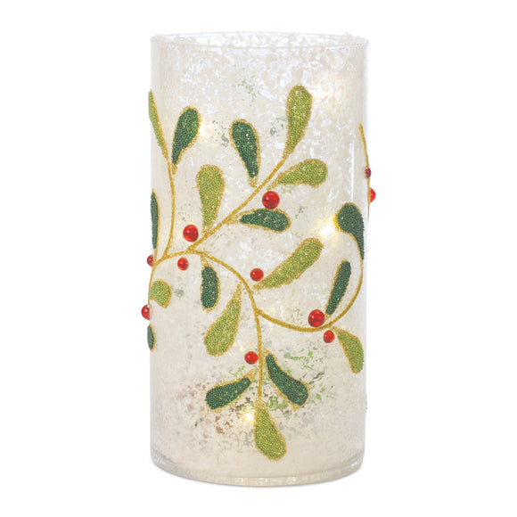 Mistletoe Candle Holder (Set of 2) 7.75