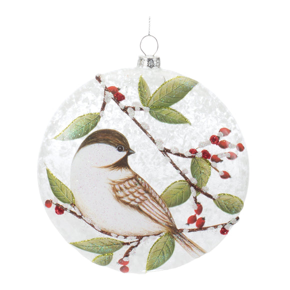 Chickadee Disc Ornament (Set of 6) 5