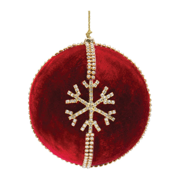Ball Ornament w/Snowflake (Set of 4) 4