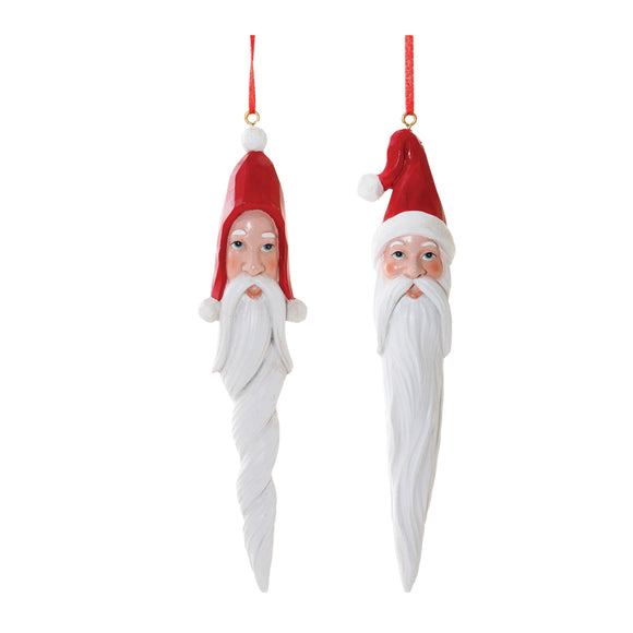 Santa Drop Ornament (Set of 6) 8.25