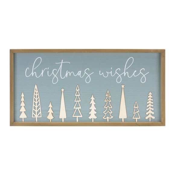 Christmas Wishes Sign 31.5