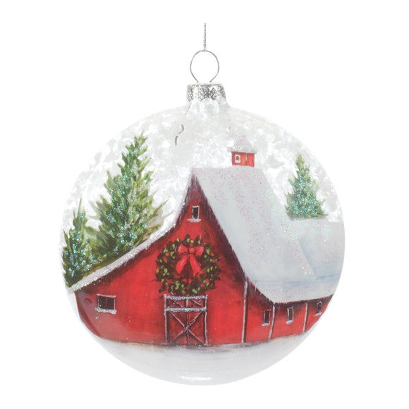 Barn Ball Ornament (Set of 12) 4