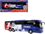 Scania Touring HD Coach Bus "France National Football Team" Blue with Graphics "International Federation of the Global Game" Series 1/87 (HO) Diecast Model