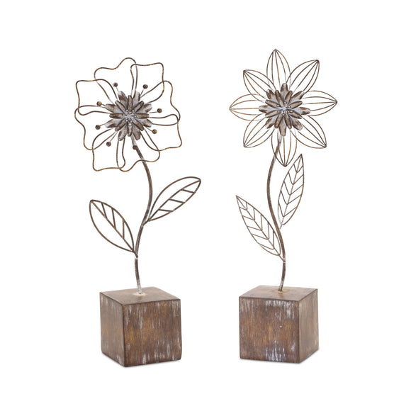 Floral Decor (Set of 2) 14.5