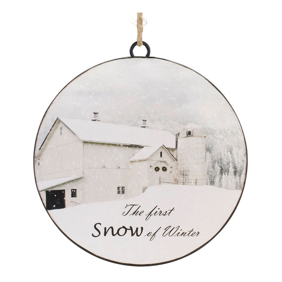 First Snow Disc Ornament (Set of 12) 6