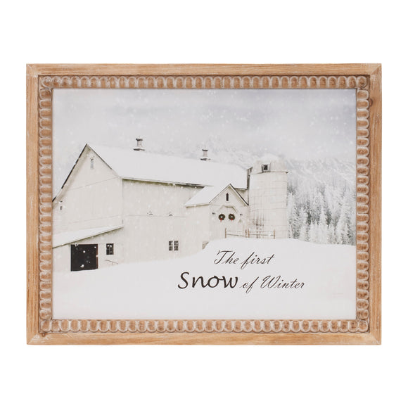 First Snow Framed Print 18
