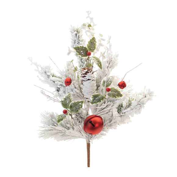 Flocked Pine Spray (Set of 2) 28.5