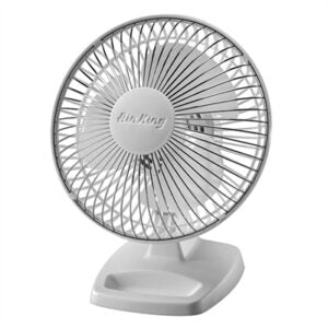 Floor Fan, 6 in, Non-Oscillating, 2 Speeds, 120VAC, Tilting Head