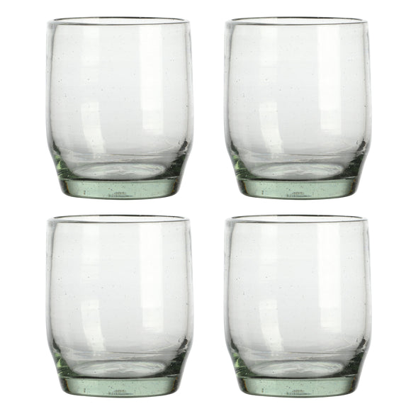 Cravings By Chrissy Teigen 4 Piece 8.2 Ounce Clear Glass Spanish Double Old Fashion Set