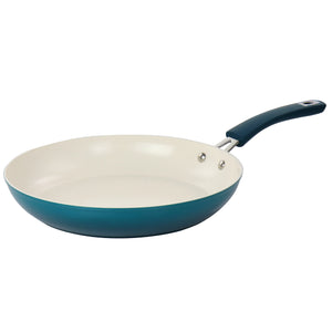 Oster Corbett 12 Inch Nonstick Aluminum Frying Pan in Blue