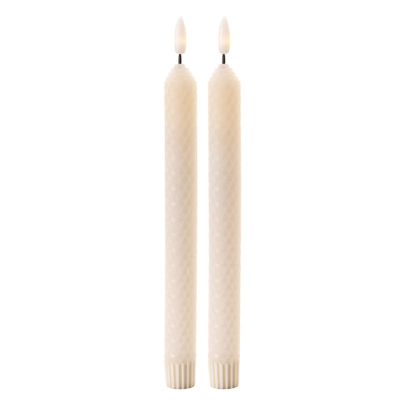 FIA Wick Taper Candle (Set of 2) CREAM 9.5