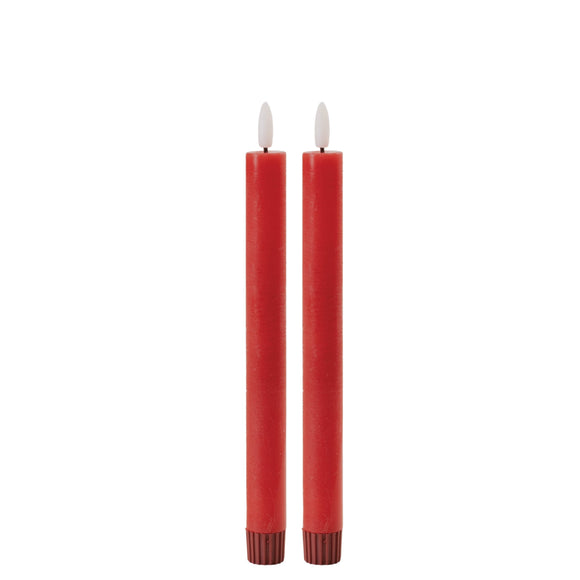 FIA Wick Taper Candle (Set of 2) RED 9.5