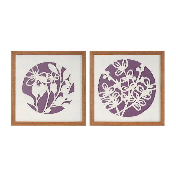 Framed Floral Wall Decor (Set of 2) 14