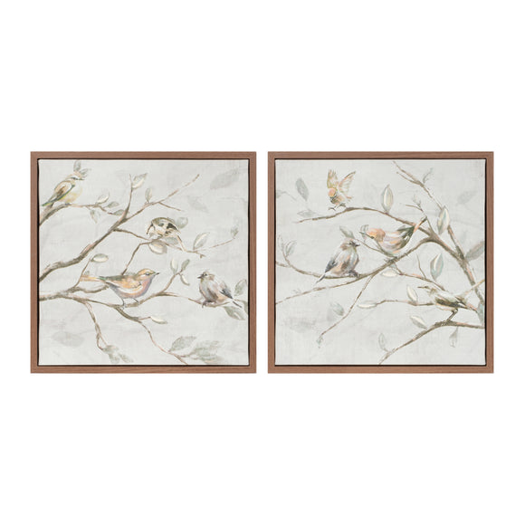 Framed Bird on Branch Canvas (Set of 2) 10