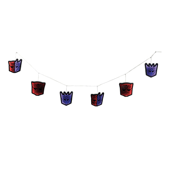 Transformers Autobot & Decepticon Garland Ekkolight 5.5'L x 10