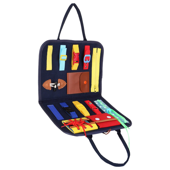 Kids Busy Board Sensory Activity Board Preschool Learning Toys Montessori Educational Gift for 1-6 Years Old Baby Toddler Girls Boys