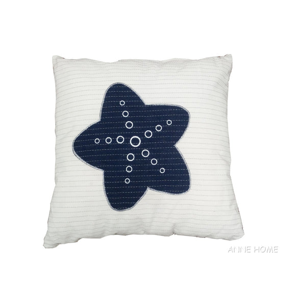 White Pillow - Blue Star