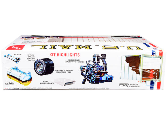 Skill 3 Model Kit Ford C900 Truck Tractor with Trailer 