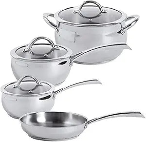 7 Piece Stainless Steel Cookware Set