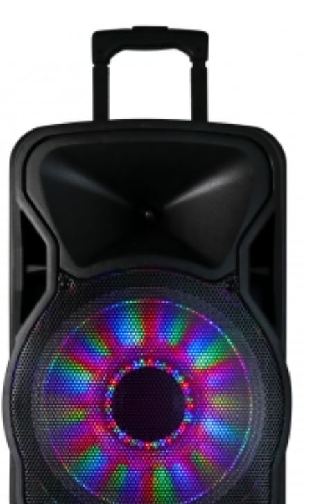 Sound 12 Inch 2500 Watt Bluetooth Rechargeable Portable Party PA Speaker with Illuminating Lights