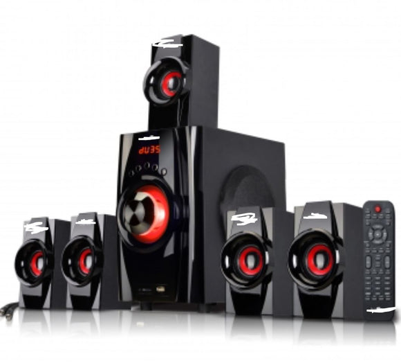 Sound 5.1 Channel Surround Sound Bluetooth Speaker System