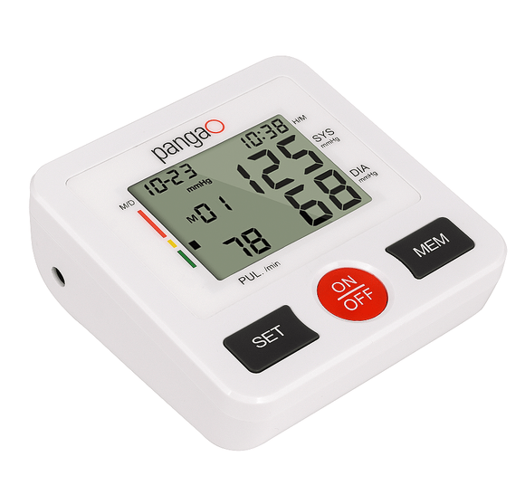 PS800B29  bp machine high precision automatic sphygmomanometer LCD36x43 automatic close 30 seconds 90 measurements portable BP meter time and date display sphygmomanometer home health large
