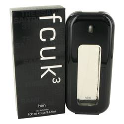 Fcuk 3 Eau De Toilette Spray By French Connection   3.4 oz Eau De Toilette Spray