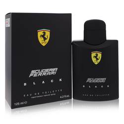 Ferrari Scuderia Black Eau De Toilette Spray By Ferrari   4.2 oz Eau De Toilette Spray