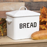 Black Rim Enamel Bread Box