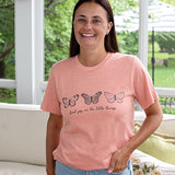 Find Joy In The Little Things Butterfly T-Shirt - Heather Sunset - XL