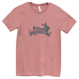 Bunny Floral T-Shirt, Heather Mauve, Large
