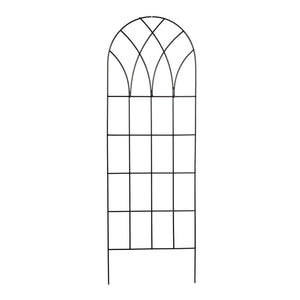 60-inch Gothic Arch Top Metal Wall Trellis for Home Garden