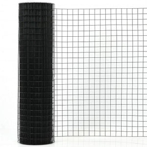 36 x 50 Inch Hardware Cloth 16 Gauge Black Vinyl Coated Welded Wire Mesh 1.5 Inch