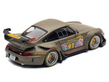 RWB 993 #91 Matt Green with Graphics 1/64 Diecast Model Car