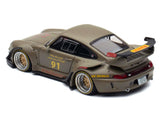 RWB 993 #91 Matt Green with Graphics 1/64 Diecast Model Car